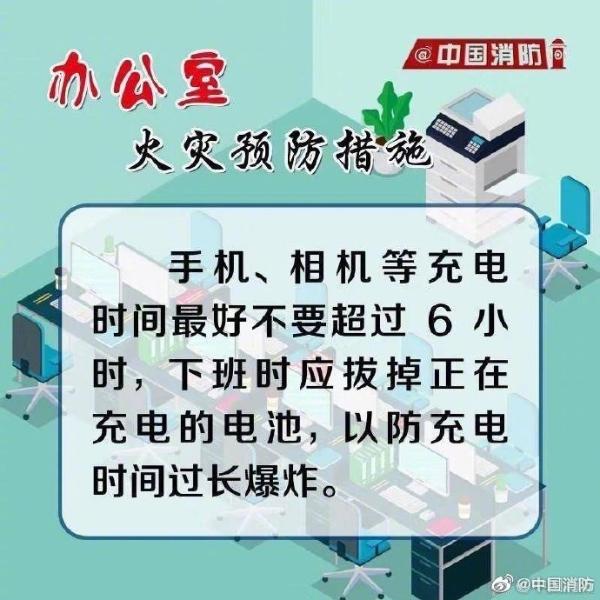 办公室火灾预防措施