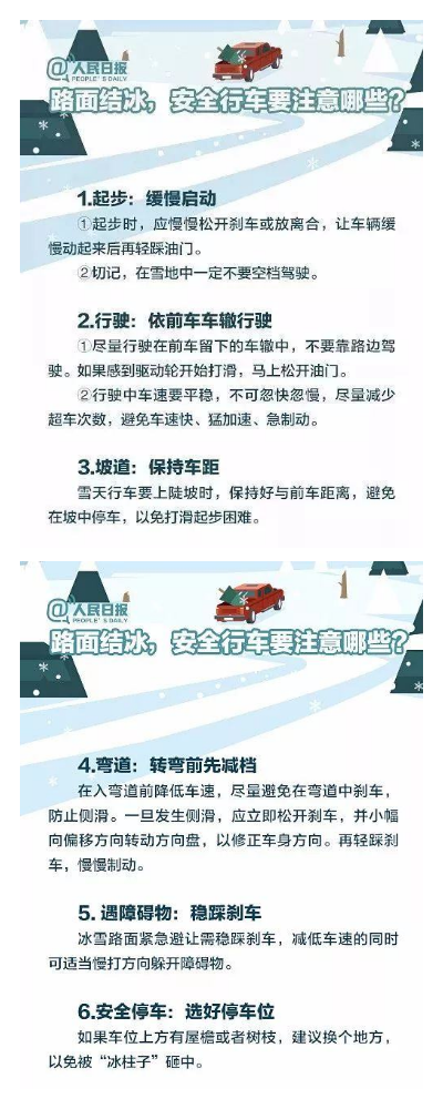 【安全生产】雨雪天气驾车出行安全指南​！