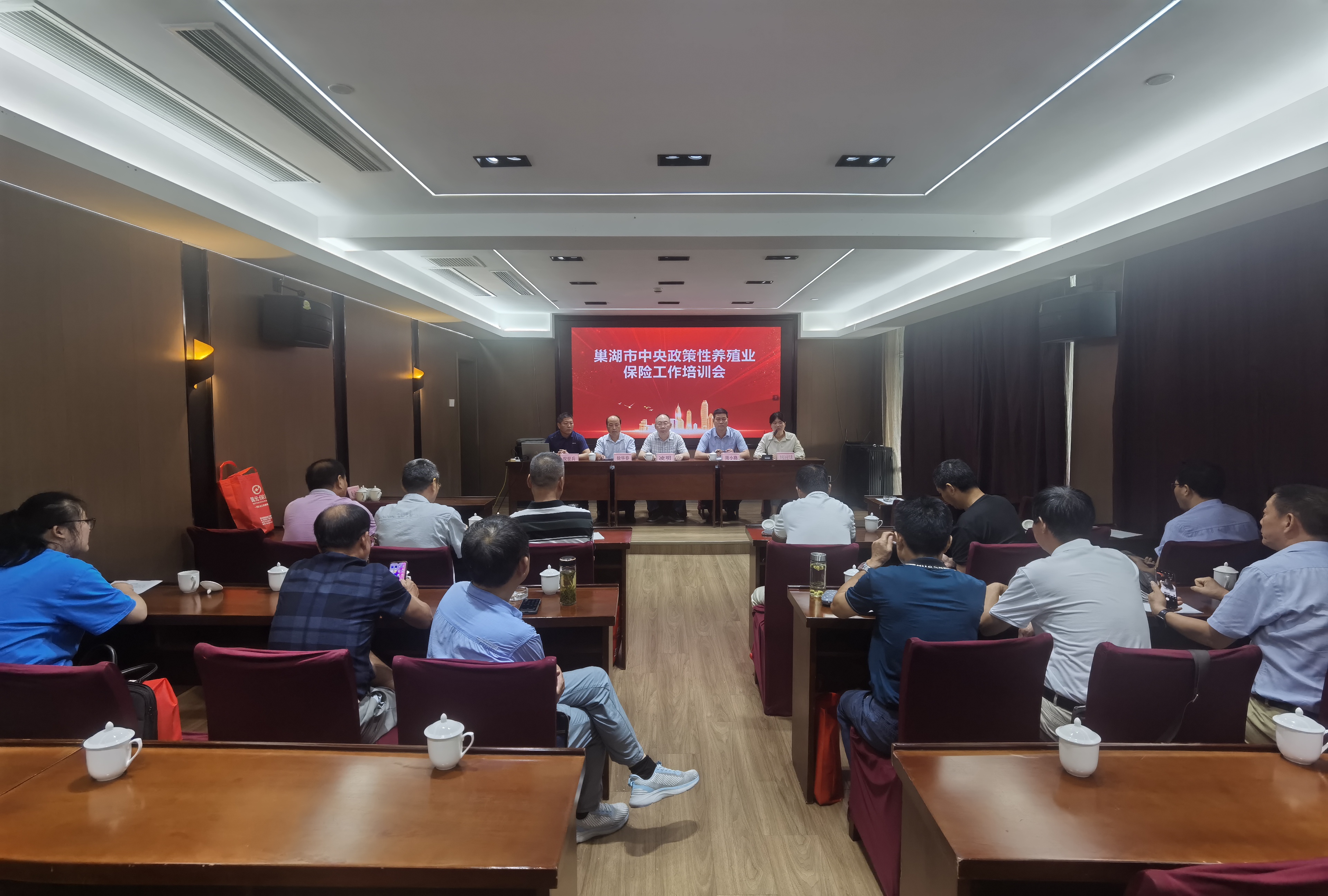 国元保险巢湖支公司召开“农业保险+一揽子金融产品”暨中央政策性养殖业保险业务培训会